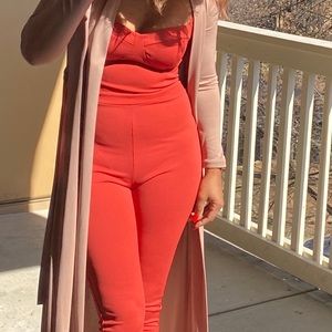 Burnt orange jumpsuit